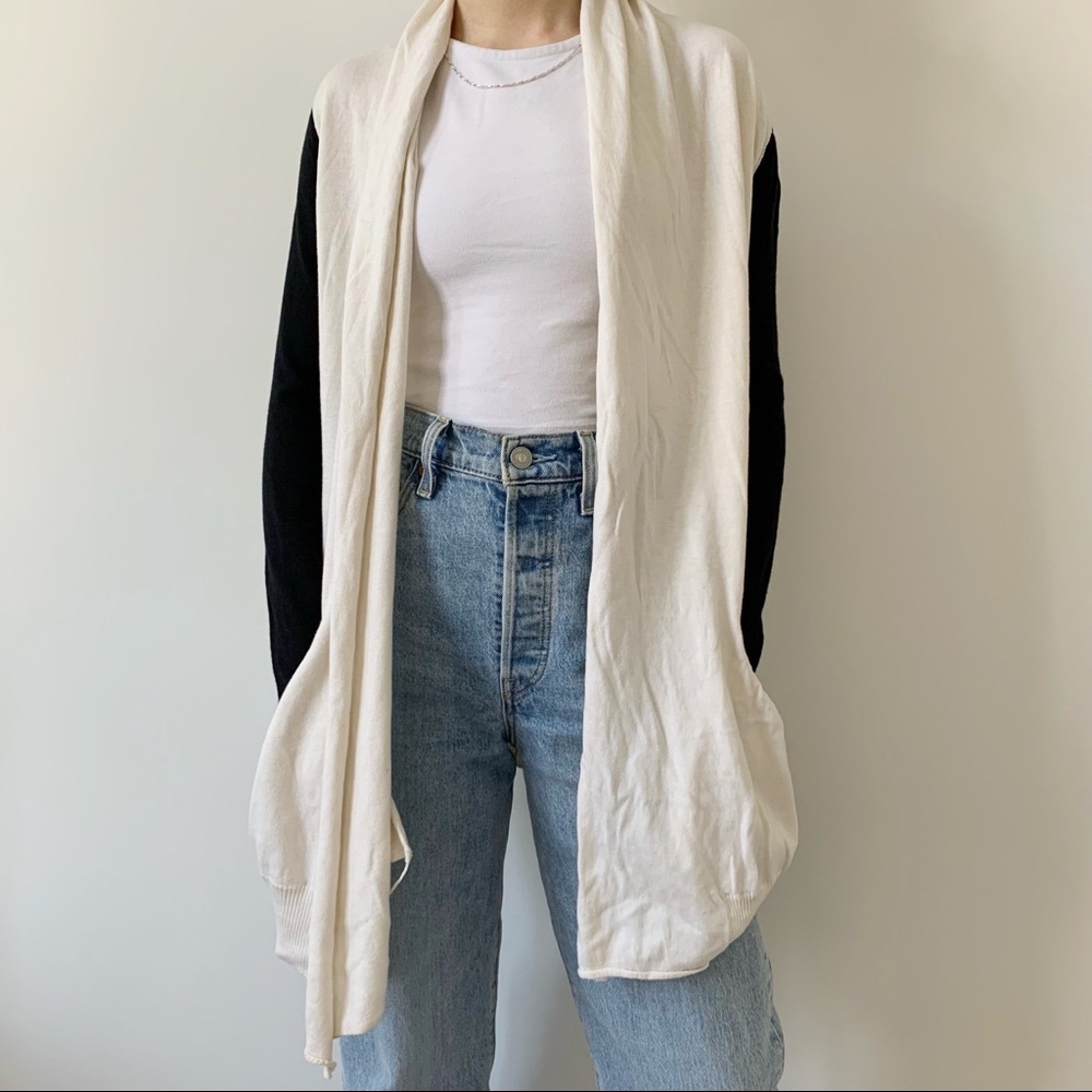 Aritzia Wilfred Black/White Cardigan